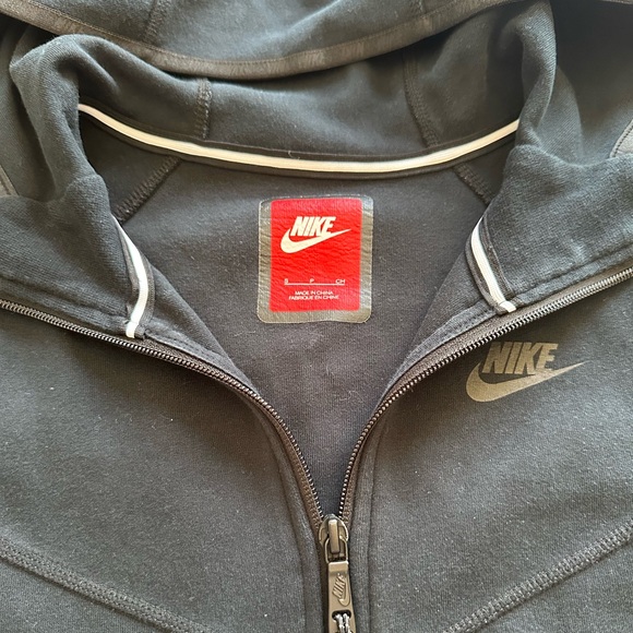 Nike Zip Up Hooded Sweatshirt Black Women's Small - Picture 4 of 5